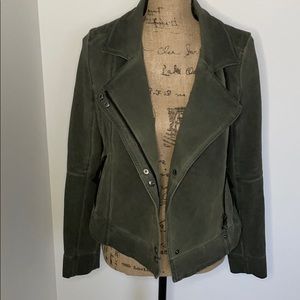 Army green moto jacket sz small